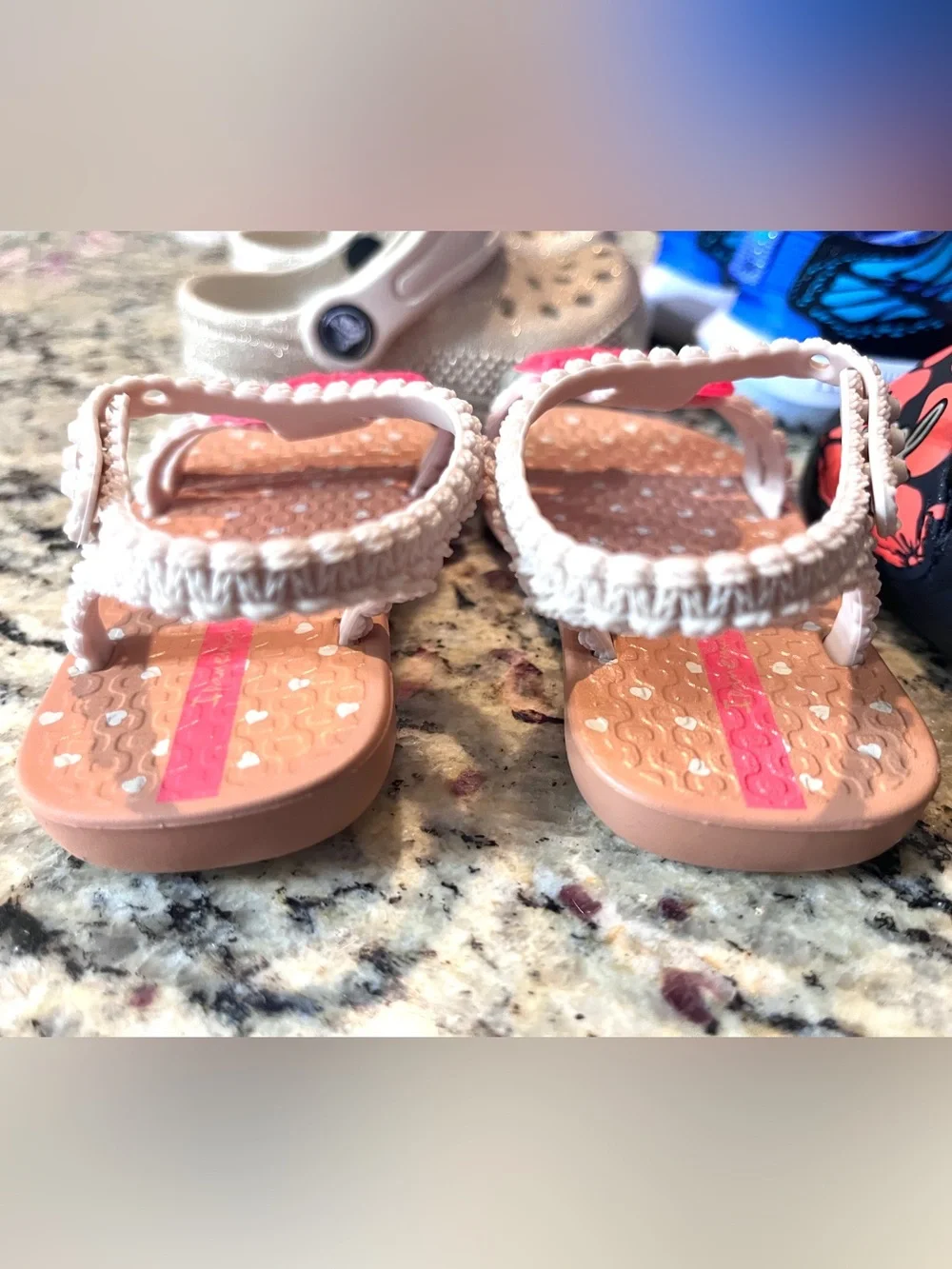Baby Girl Shoe Bundle Size 3 Toddler Crocs Nike Native Reef